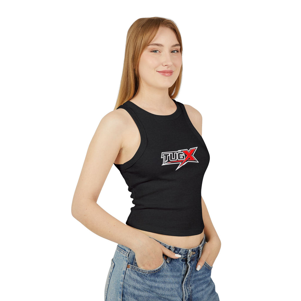 TUGx Women's Micro Rib Racer Tank Top