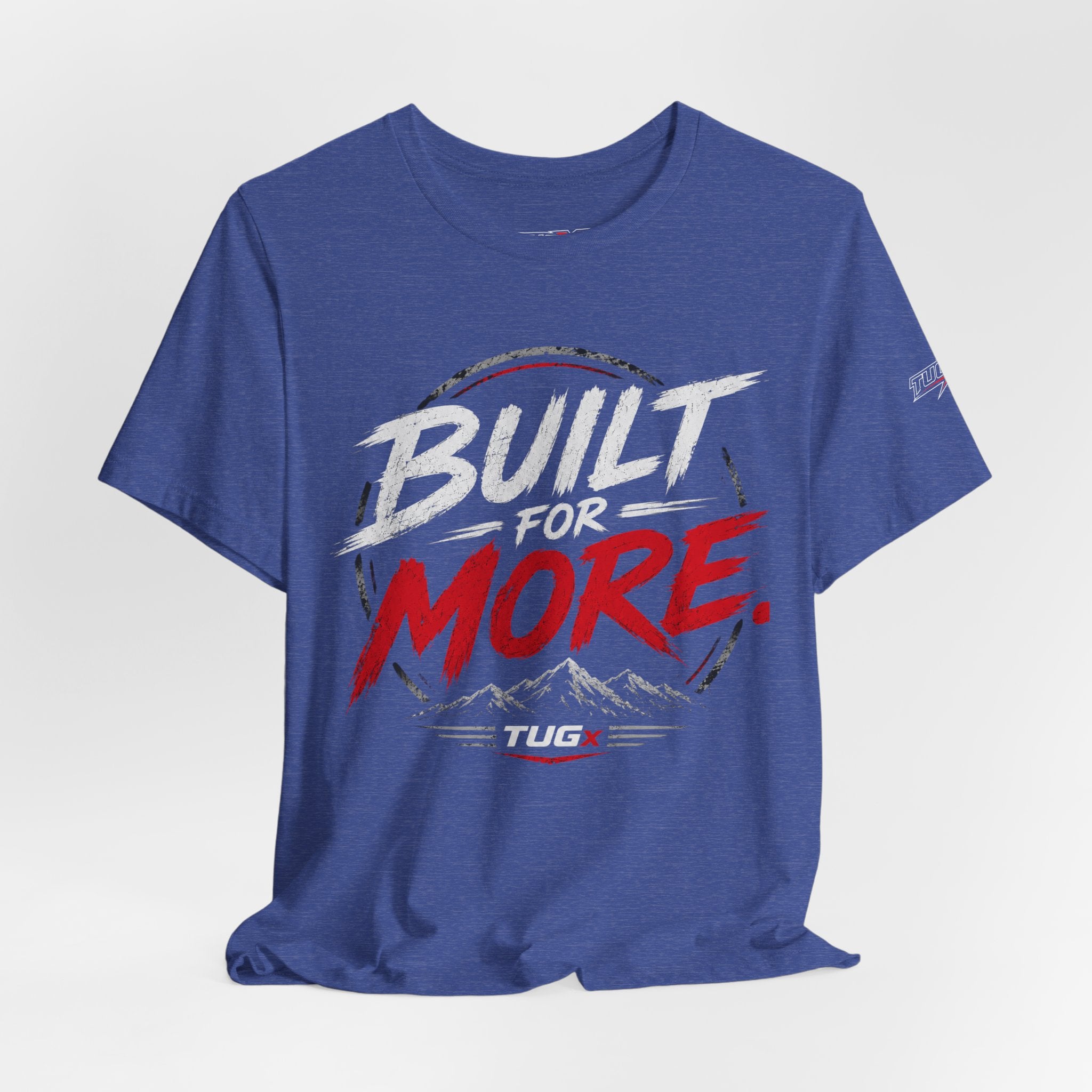 TUGx Unisex Jersey Short Sleeve Tee „Built for More”