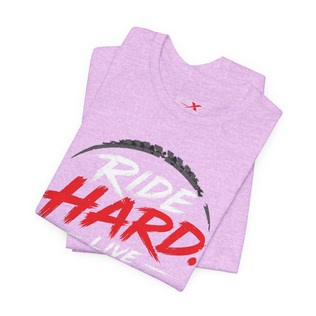 TUGx Unisex Jersey Short Sleeve Tee     „Ride Hard. Live Free.”