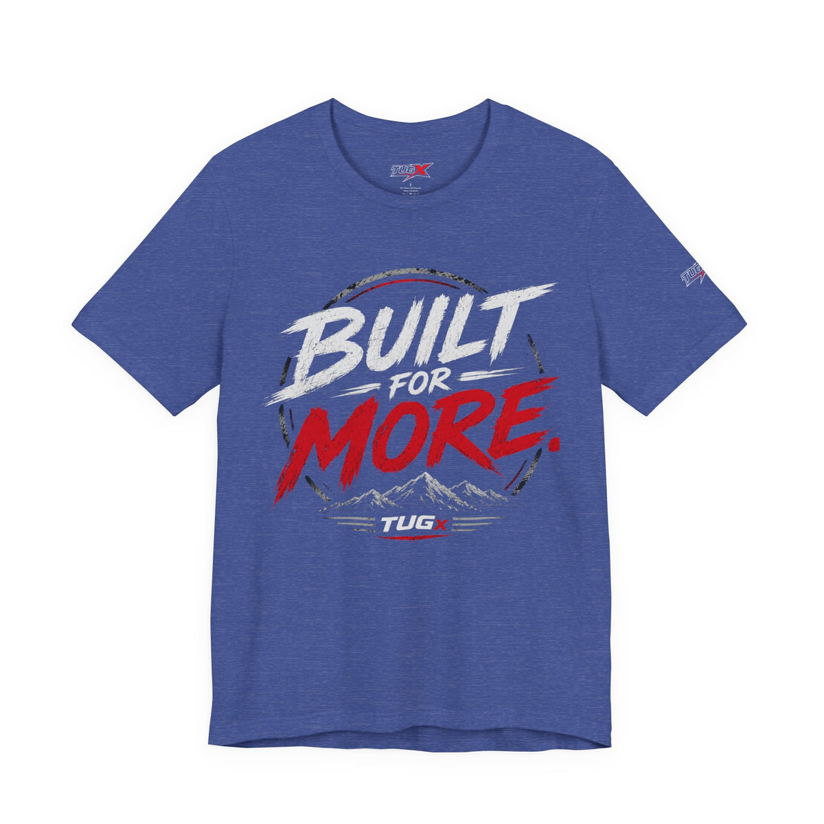 TUGx Unisex Jersey Short Sleeve Tee „Built for More”