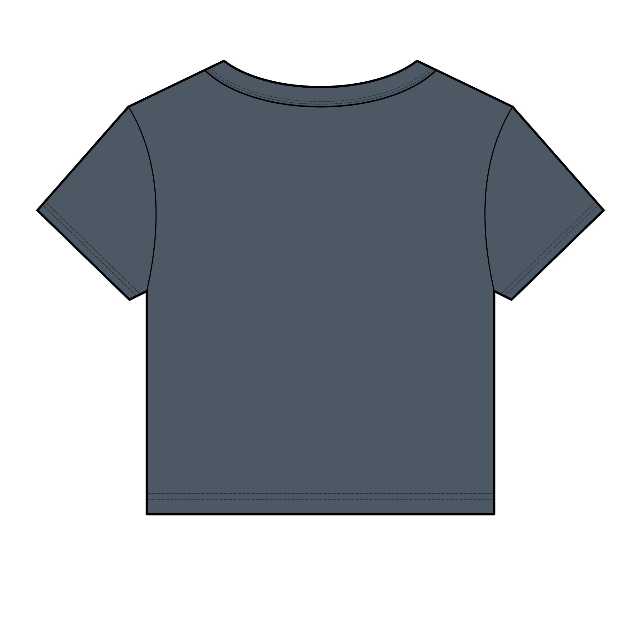 TUGx Women's Embroidery Micro Rib Baby Tee