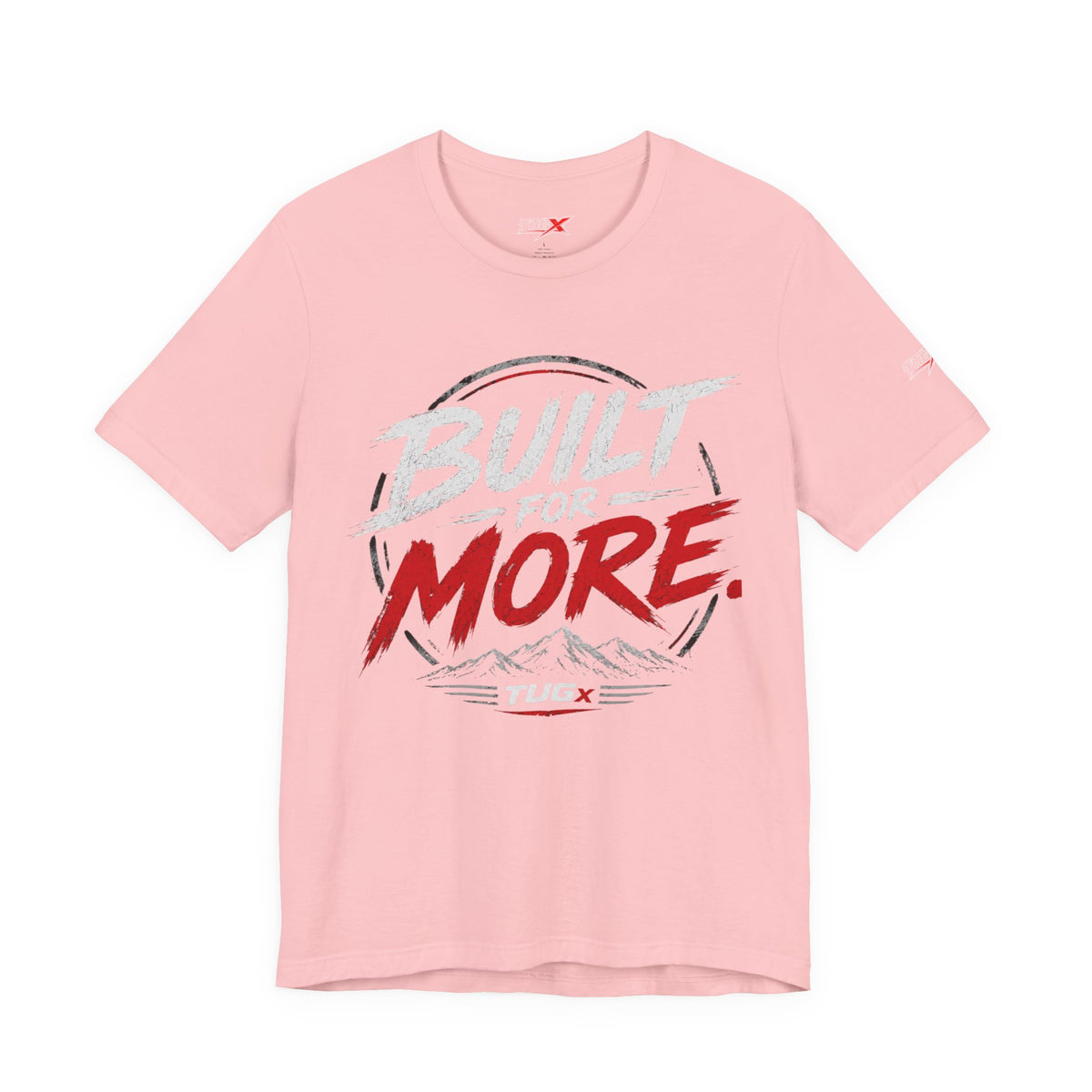 TUGx Unisex Jersey Short Sleeve Tee „Built for More”