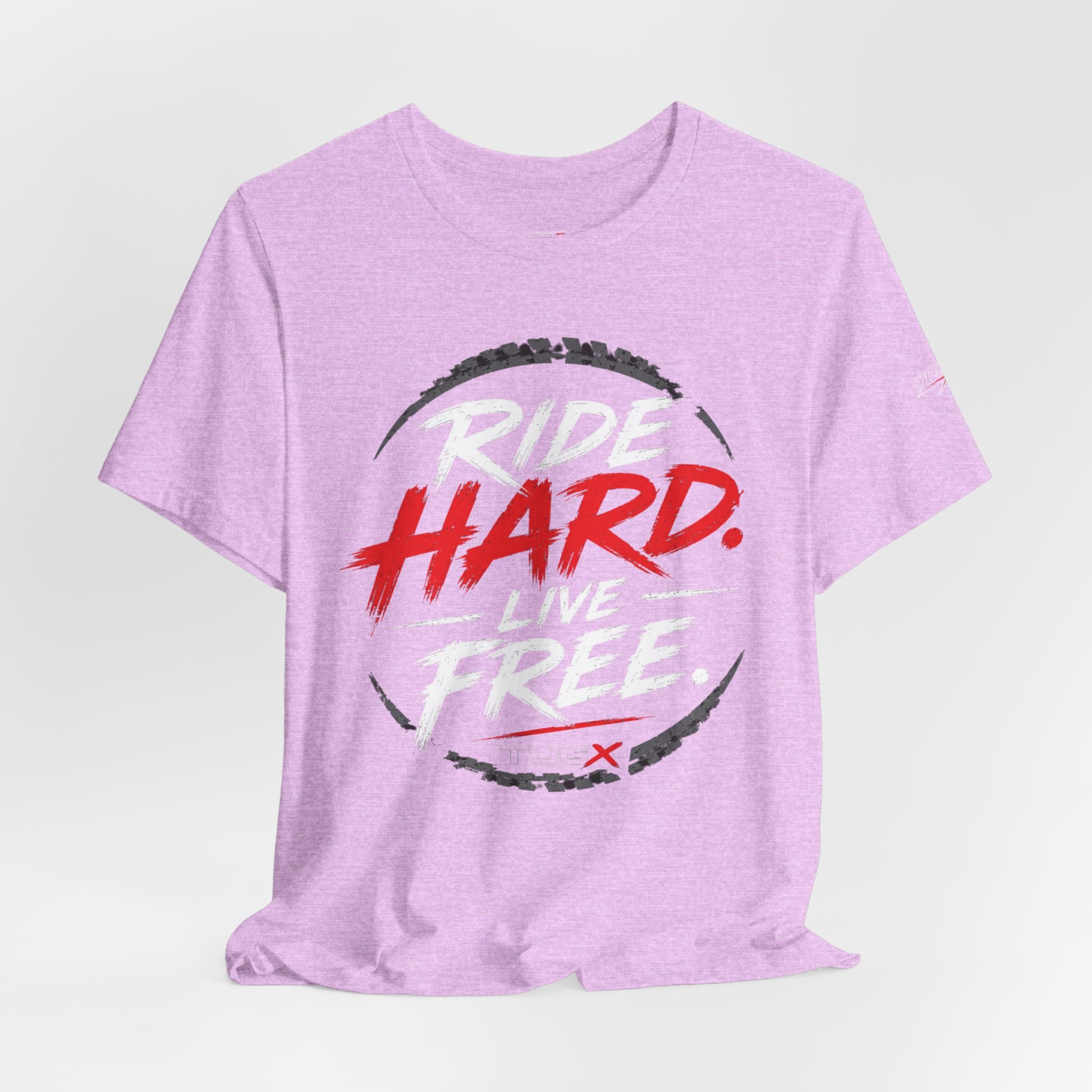 TUGx Unisex Jersey Short Sleeve Tee     „Ride Hard. Live Free.”