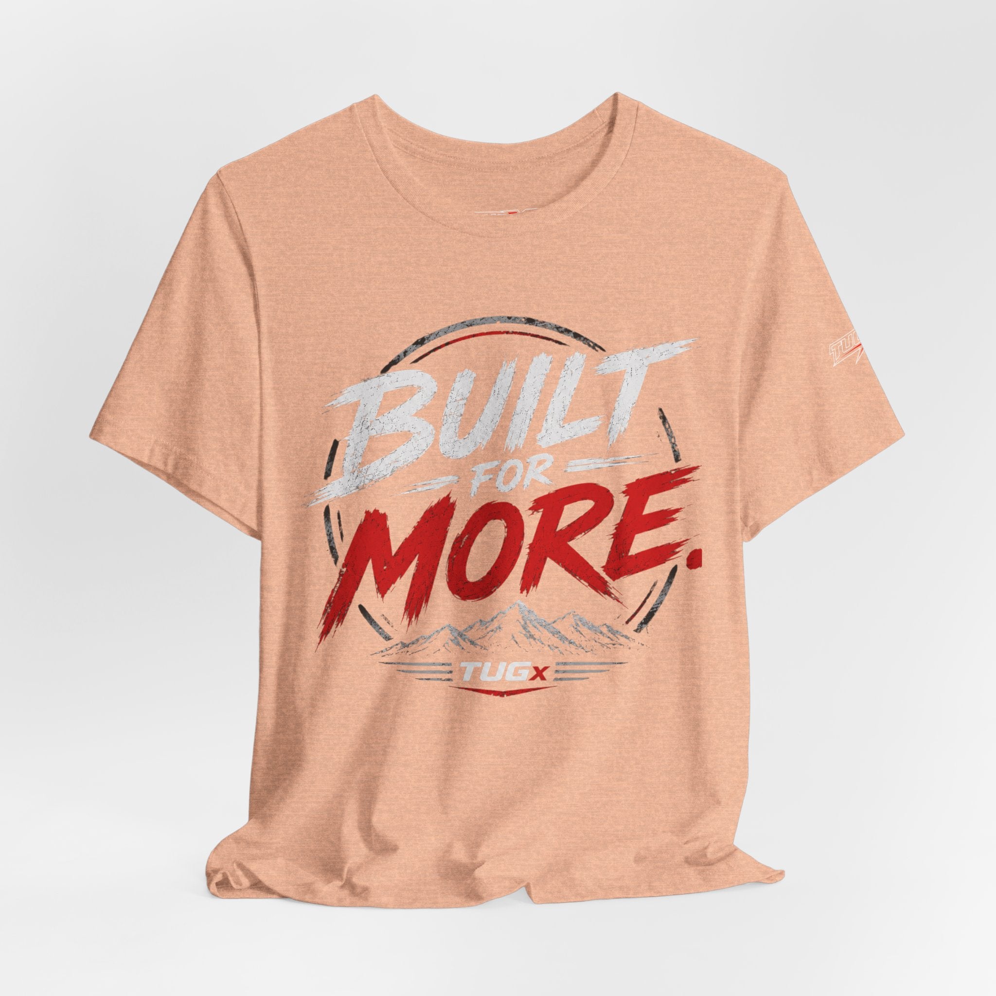 TUGx Unisex Jersey Short Sleeve Tee „Built for More”