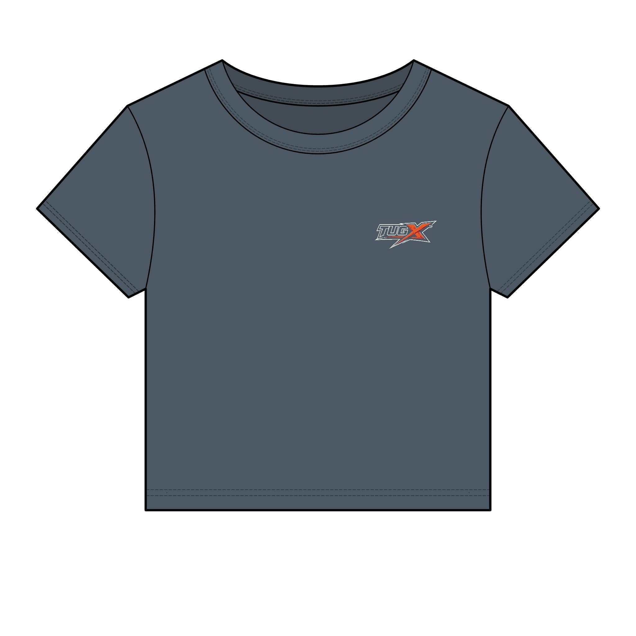 TUGx Women's Embroidery Micro Rib Baby Tee