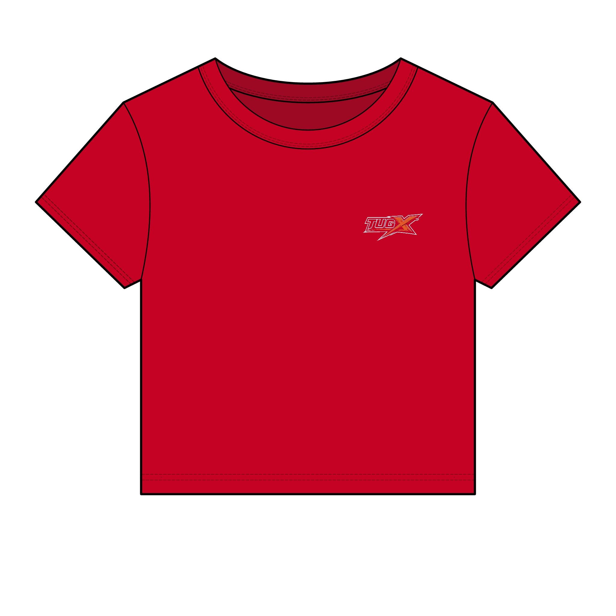 TUGx Women's Embroidery Micro Rib Baby Tee