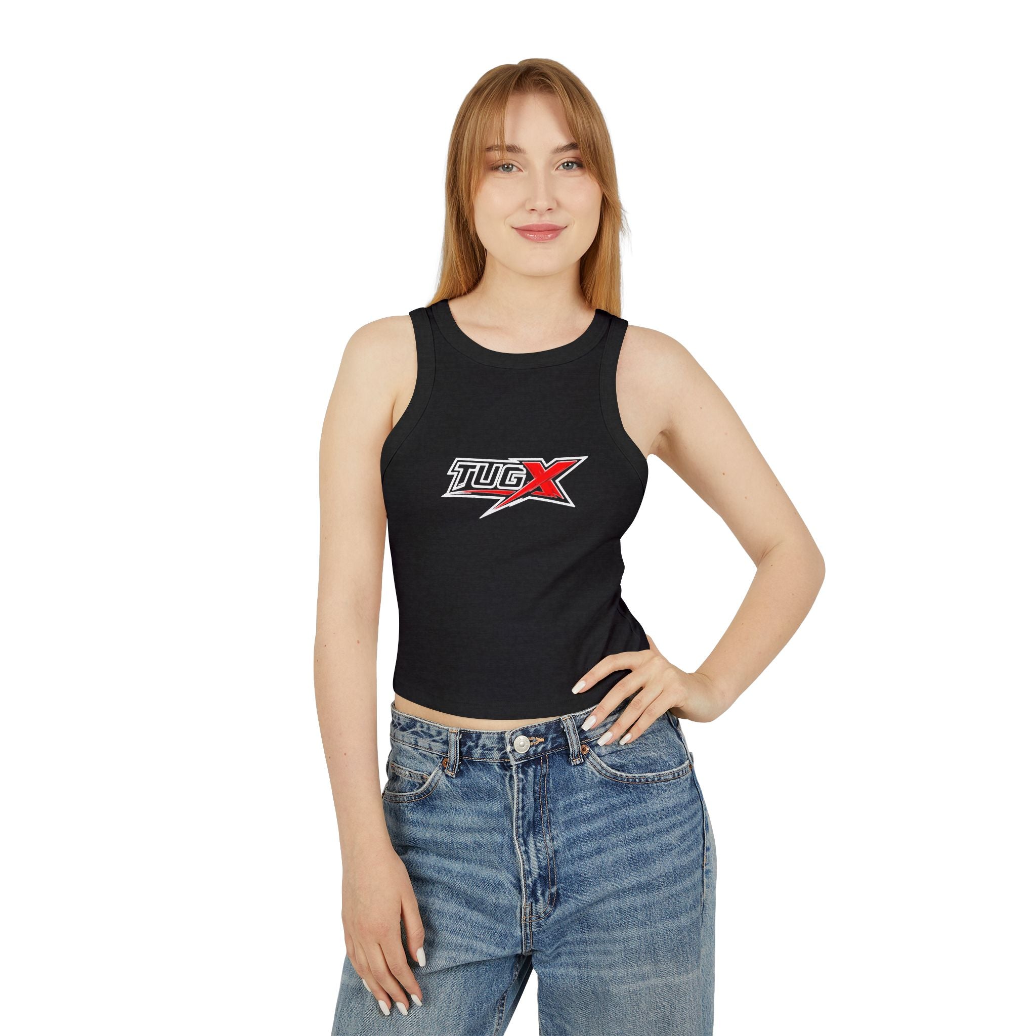 TUGx Women's Micro Rib Racer Tank Top