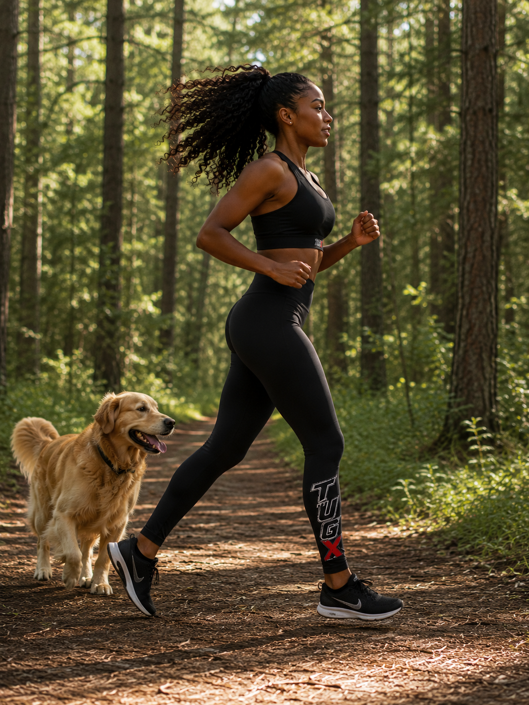 TUGx High Waisted Yoga Leggings (AOP)