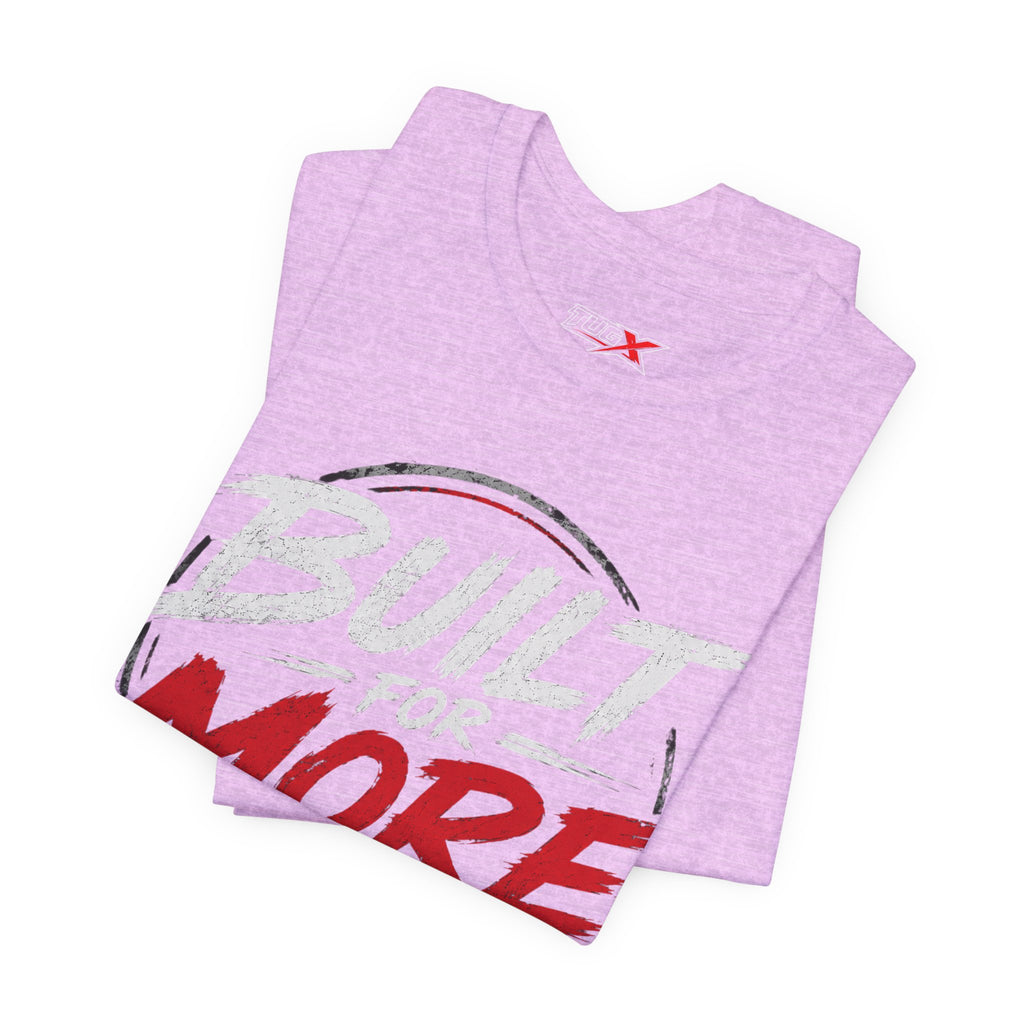TUGx Unisex Jersey Short Sleeve Tee „Built for More”