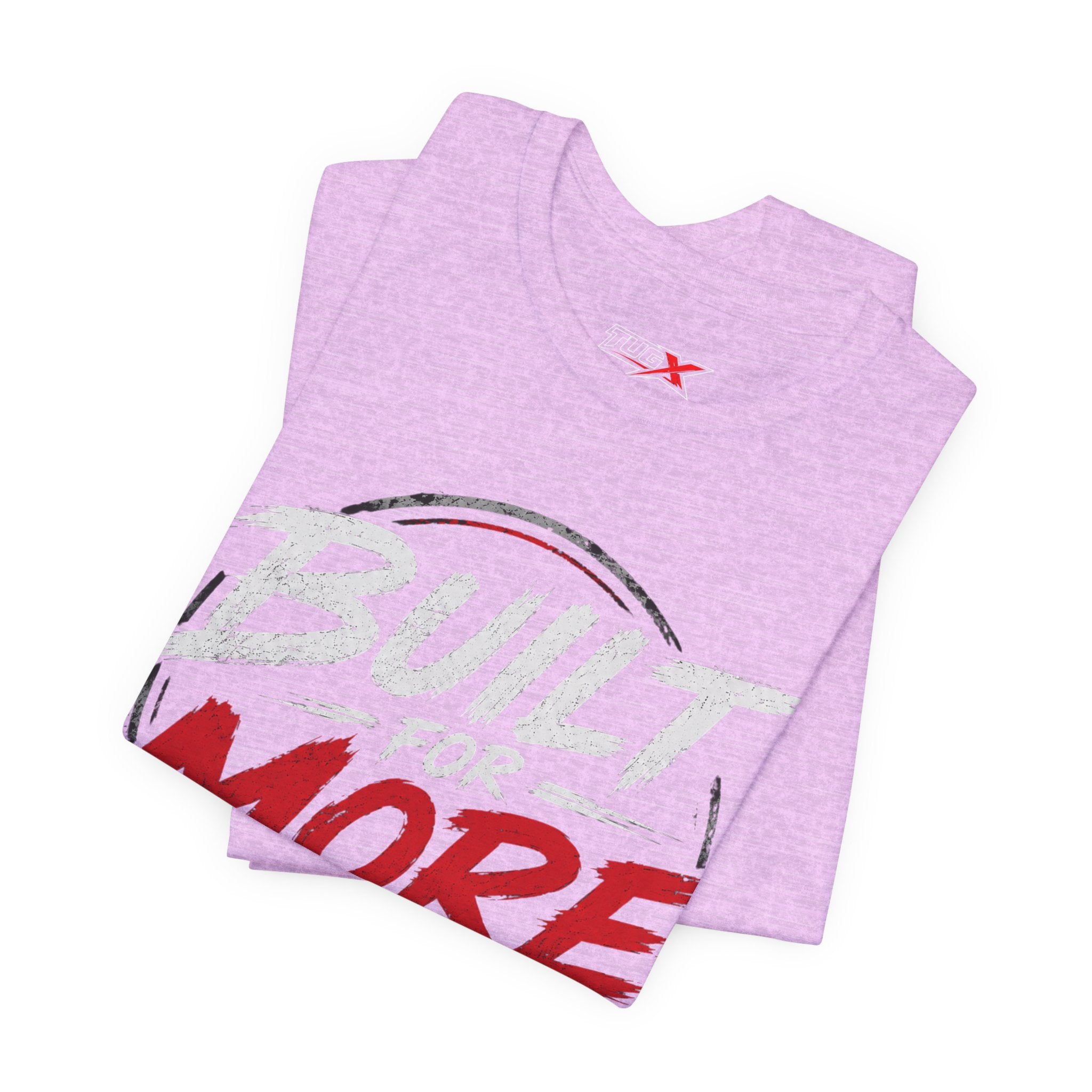 TUGx Unisex Jersey Short Sleeve Tee „Built for More”