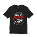 TUGx Unisex Jersey Short Sleeve Tee     „Ride Hard. Live Free.”