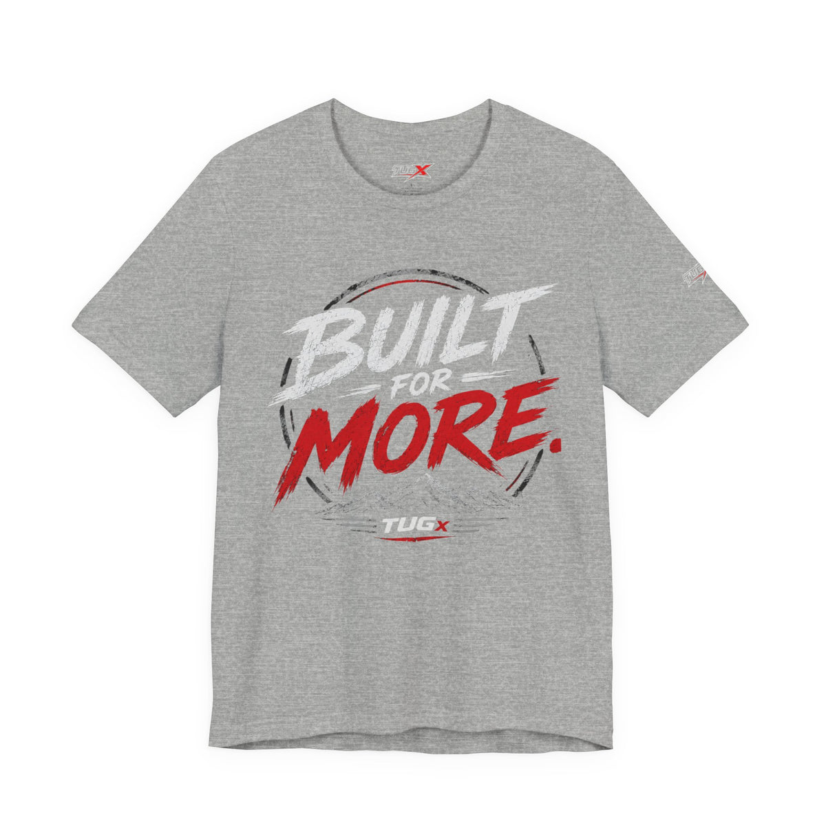TUGx Unisex Jersey Short Sleeve Tee „Built for More”