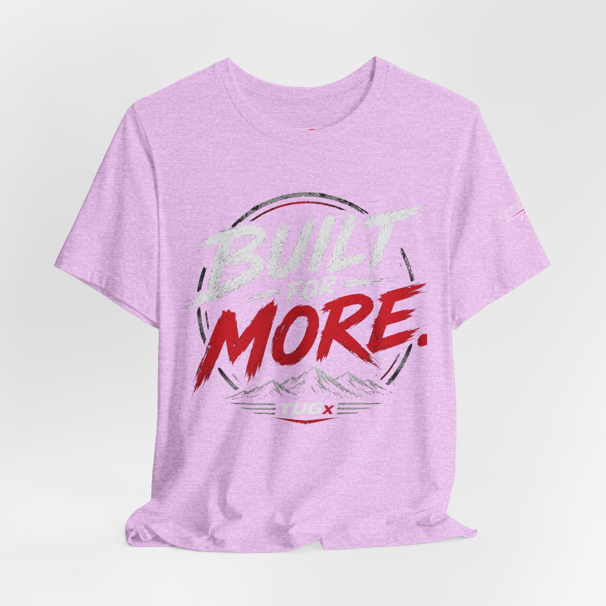 TUGx Unisex Jersey Short Sleeve Tee „Built for More”