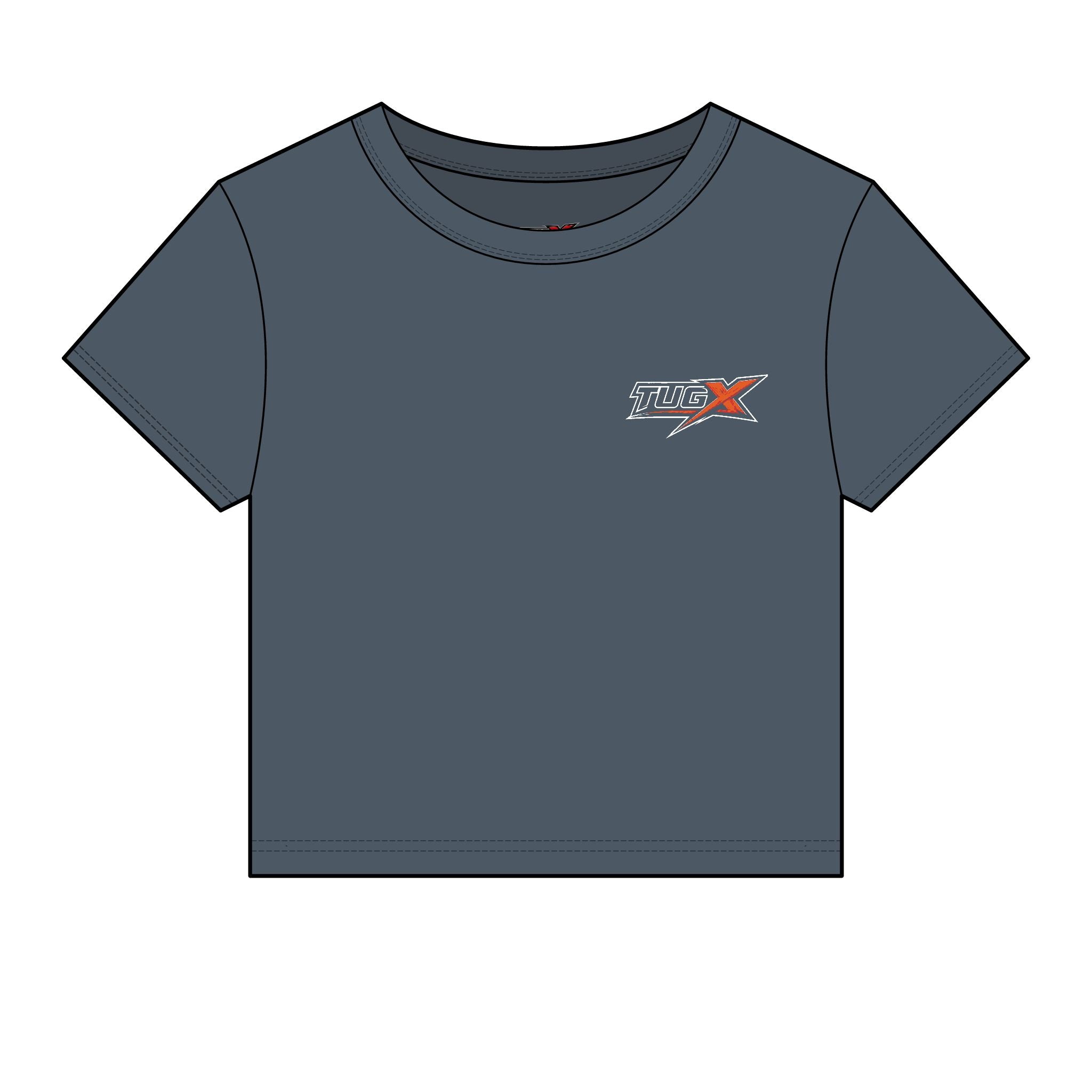 TUGx Women's Embroidery Micro Rib Baby Tee
