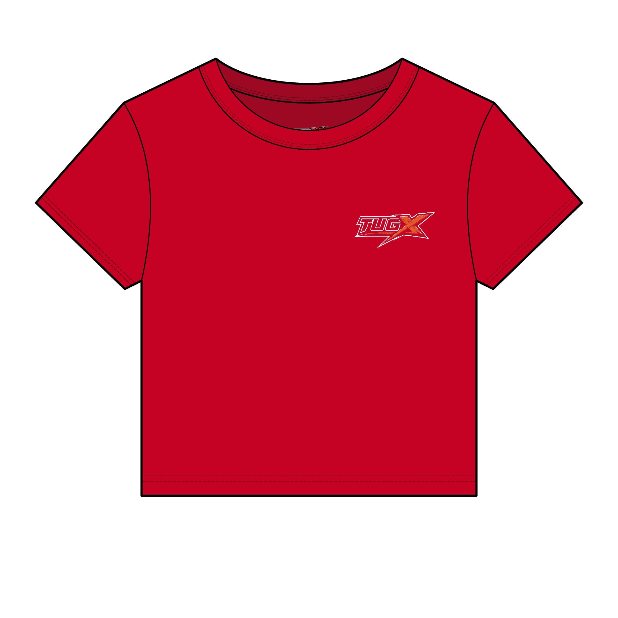 TUGx Women's Embroidery Micro Rib Baby Tee