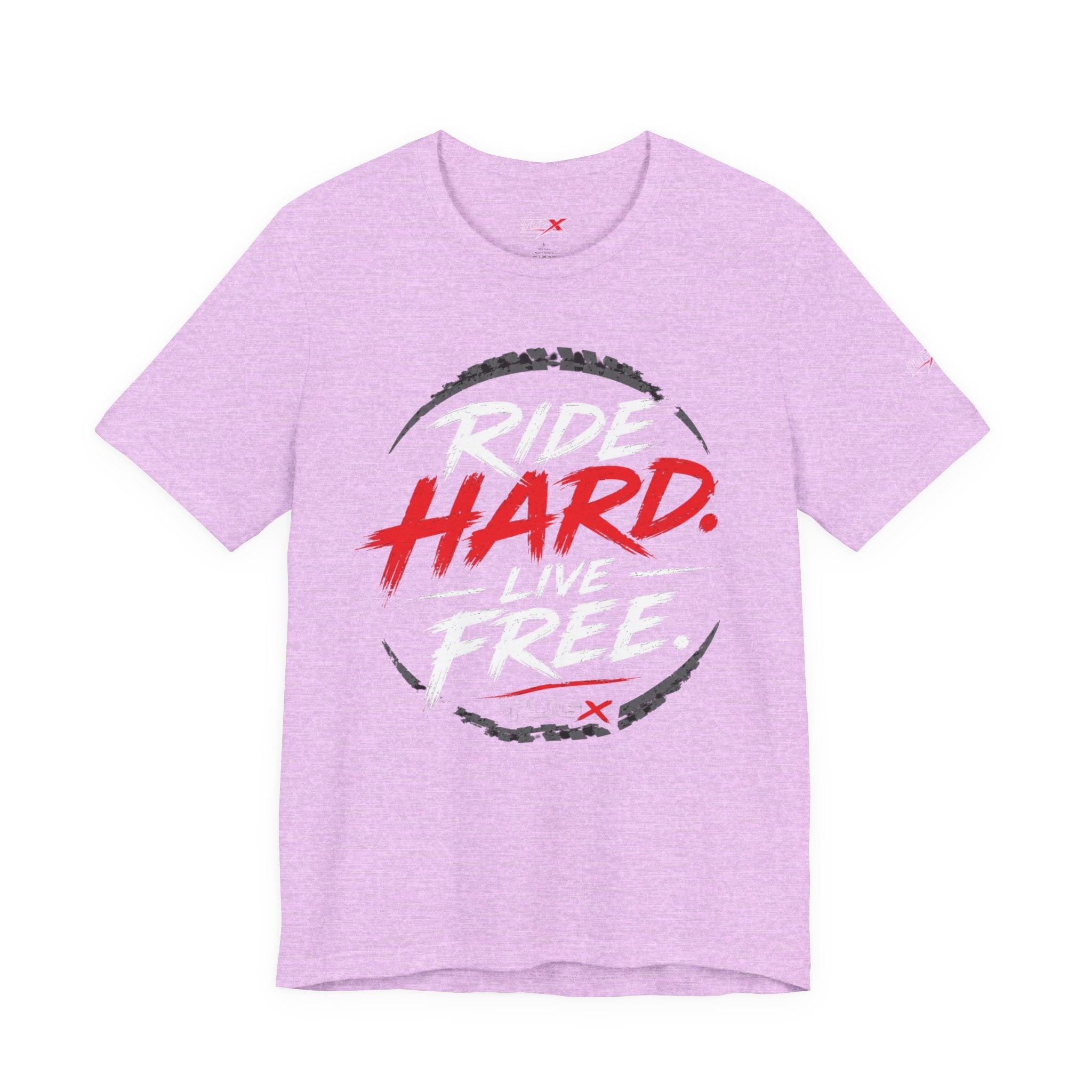 TUGx Unisex Jersey Short Sleeve Tee     „Ride Hard. Live Free.”